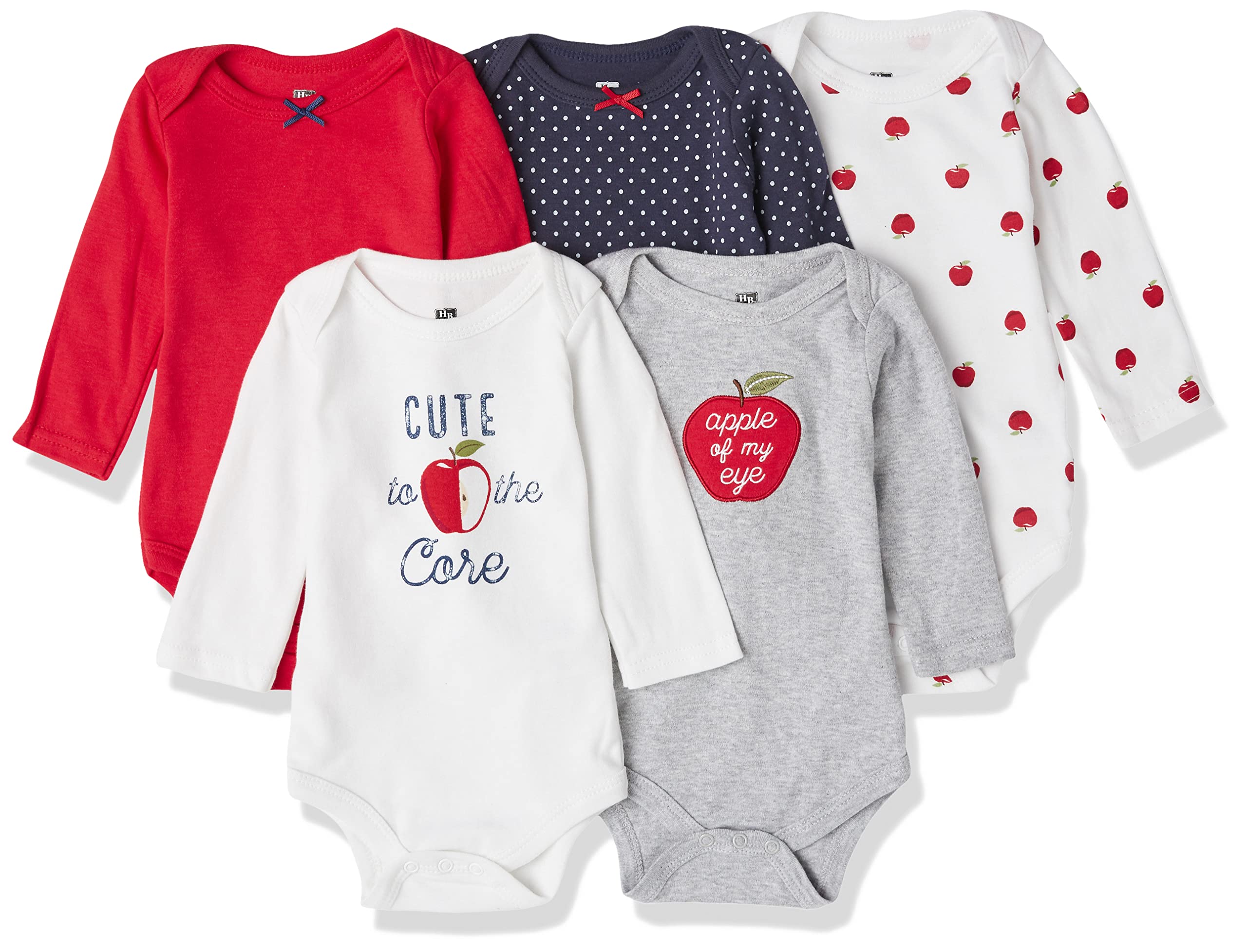Hudson Baby Cotton Bodysuits for Boys & Girls - Soft Long Sleeve for Daily Wear