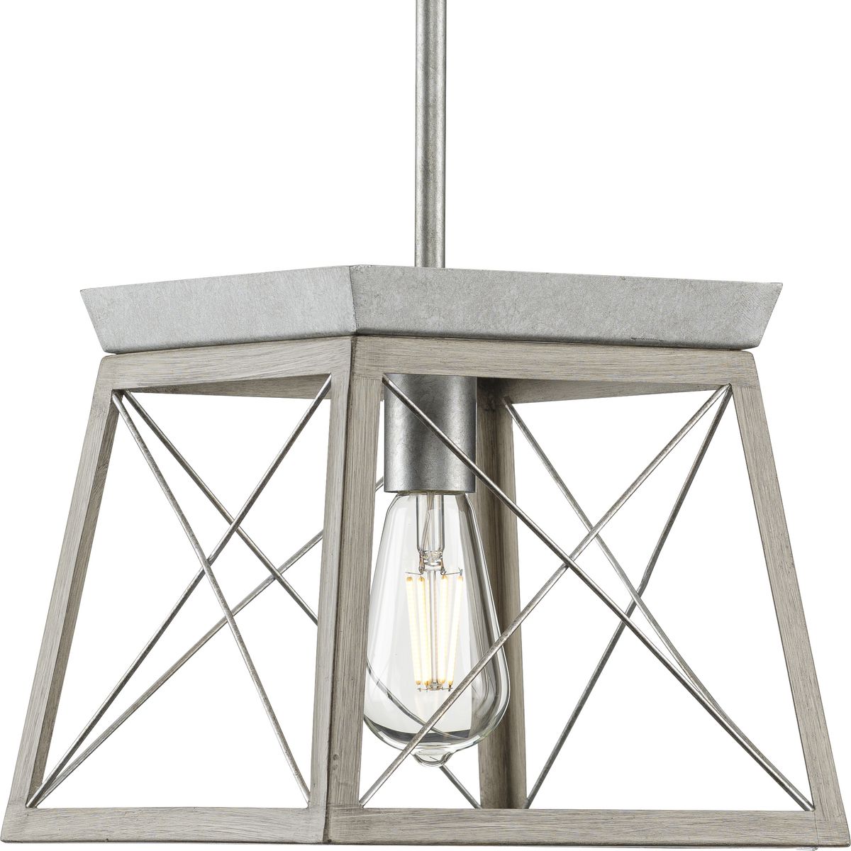 Briarwood Collection One Light Mini Pendant Light - Elegant Small Ceiling Fixture for Kitchen Island, Dining Room, Bedroom & Entryway Lighting