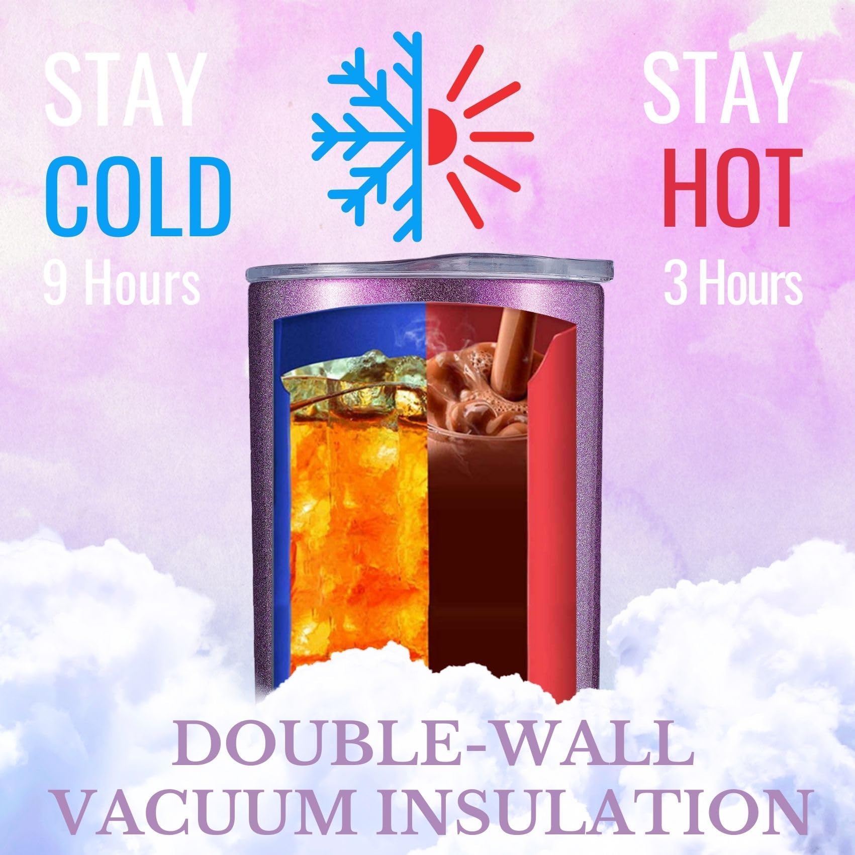 Onebttl 60th Birthday Gifts for Women - 20Oz Stainless Steel Tumbler in Purple | Elegant & Fabulous 60th Birthday Present for Mom, Grandma, Wife | Perfect for Coffee, Tea & Daily Hydration