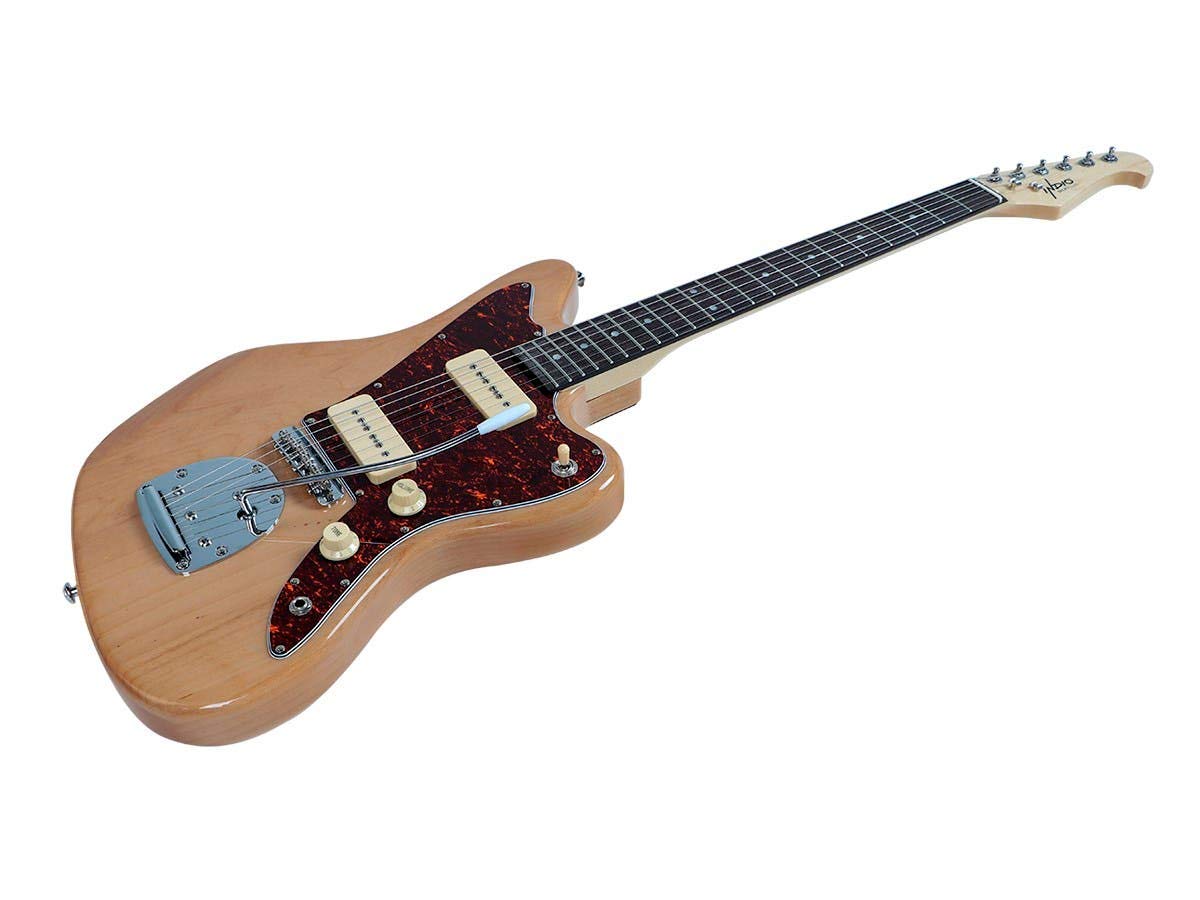 Monoprice Indo Series 6 String Alder-Body Electric Guitar - Right Handed Natural Finish (610886) | Perfect for Beginners, Live Performances & Home Recording Studios