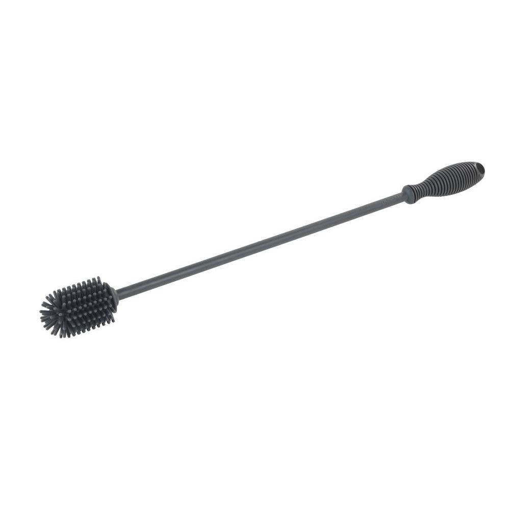 Sia 38cm/15-Inch Silicone Bottle Brush - Black - Durable & Flexible Cleaning Tool for Baby Bottles, Water Bottles, Mugs & Kitchenware - BPA Free & Dishwasher Safe