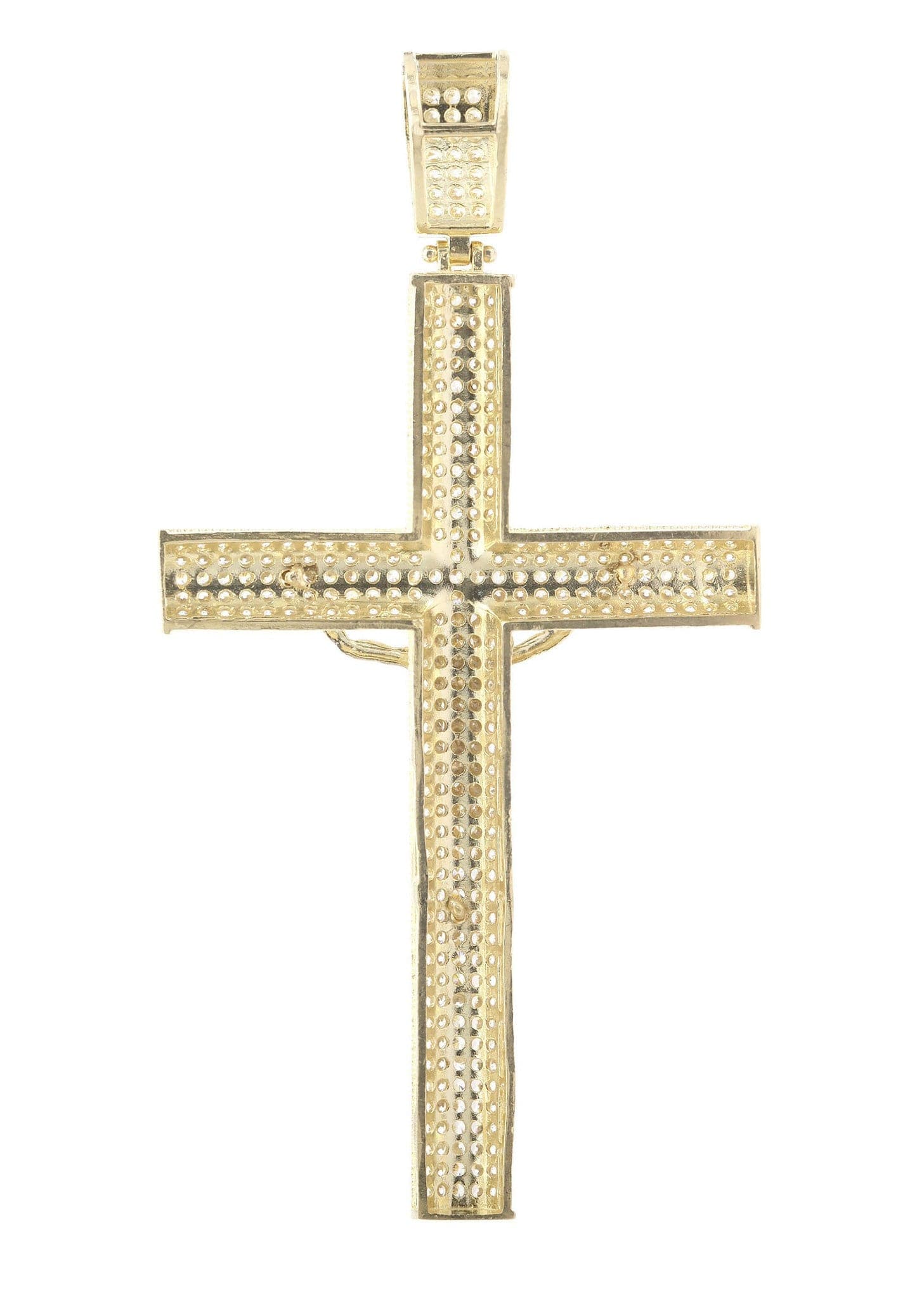 10K Gold Cross Pendant for Women & Men - 9.2 Grams Religious Jewelry Gift for Baptism, First Communion & Everyday Wear