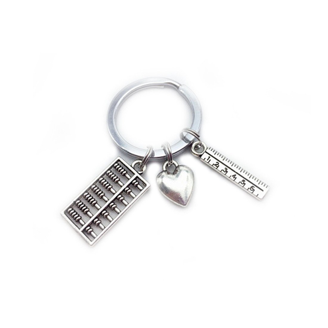 Kakupao Abacus Keychain - Unique Gift for Accountants & Bookkeepers - Mini Ruler Charm Keychain - Perfect for Office, Graduation, and Professional Gifts