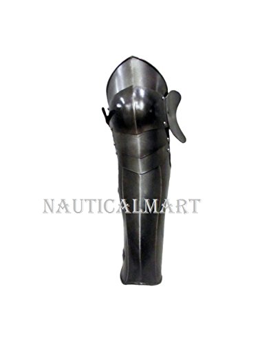 Medieval LARP Armor Articulated Greaves - Authentic Leg Guards for Cosplay, Renaissance Fairs & Historical Reenactments