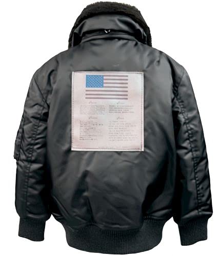 Top Gun® Kids B-15 Wings Bomber Jacket - Classic Aviator Style Winter Coat for Boys & Girls - Perfect for School, Outdoor Adventures & Halloween Costumes