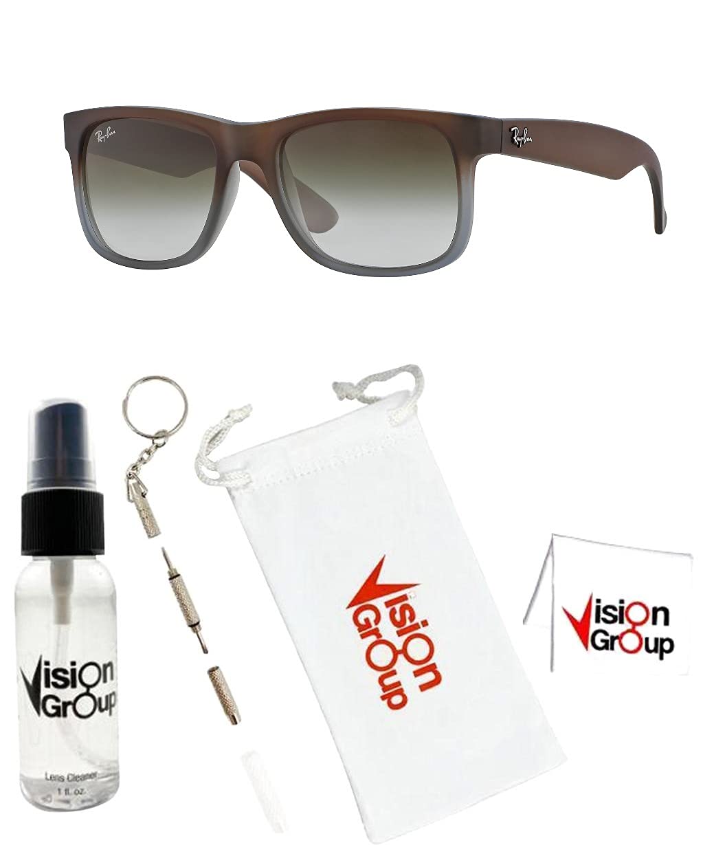 Ray-Ban RB4165 Justin Classic Polarized Sunglasses with UV Protection & Bonus Accessories Bundle – Perfect for Driving, Outdoor Sports & Fashion