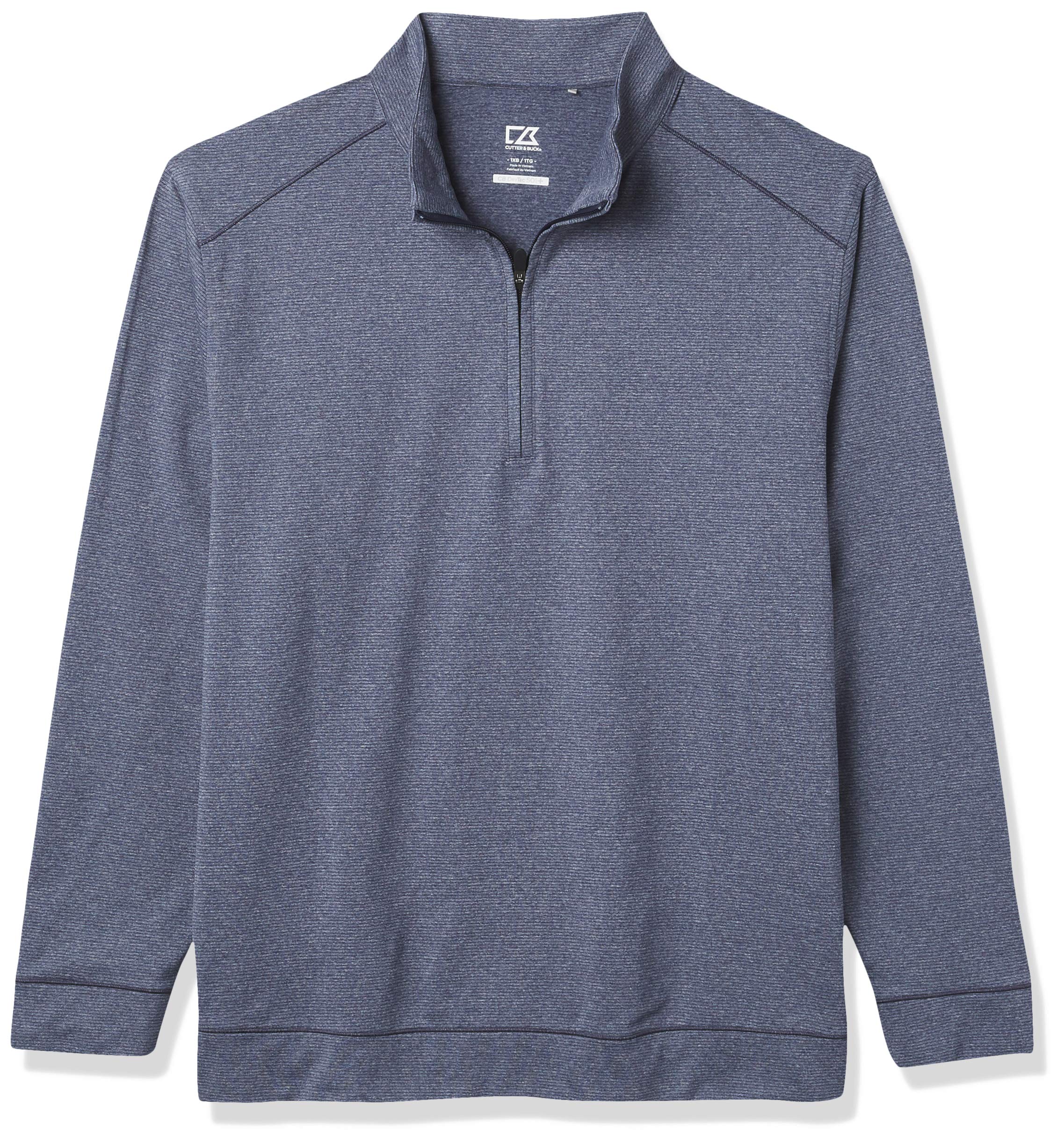 Cutter & Buck Men's Big & Tall Performance Shoreline Half-Zip Pullover - Lightweight Quick-Dry Golf & Outdoor Jacket for Active Lifestyles