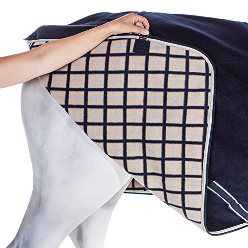 Horseware Rambo Cozy Fleece Cooler Blanket for Horses - Breathable & Warm Stable Rug for Winter Riding, Training & Show Prep