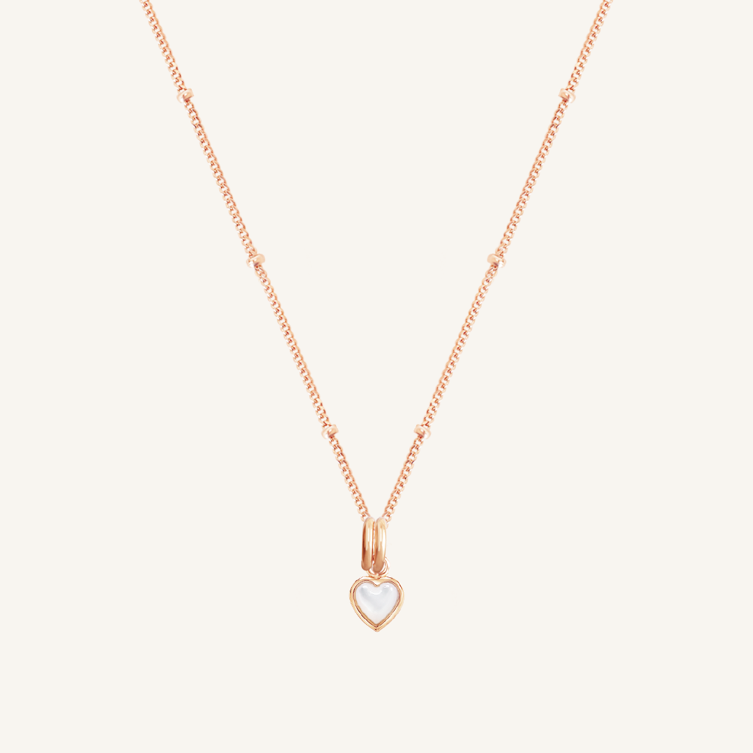 Devote Heart Charm Necklace - Dainty Gold/Silver Love Pendant for Women - Perfect for Valentine's Day Gifts, Anniversary Presents & Everyday Elegance