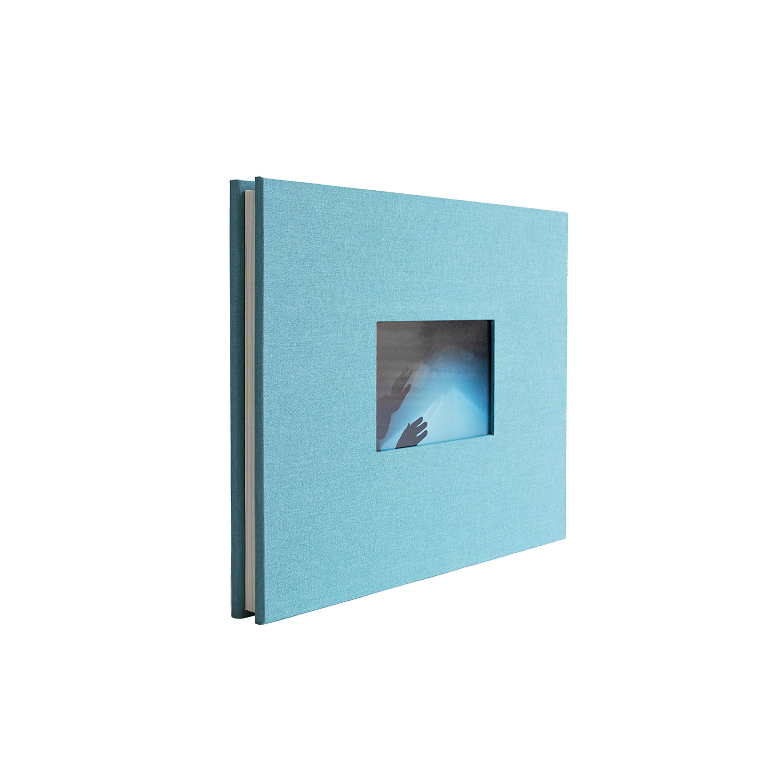 Kolo Newport Scrapbook Album 11x14 Inches - Premium Wedding Photo Book, Baby Memory Book & Travel Journal - Ocean Blue Design for Creative Scrapbooking Projects