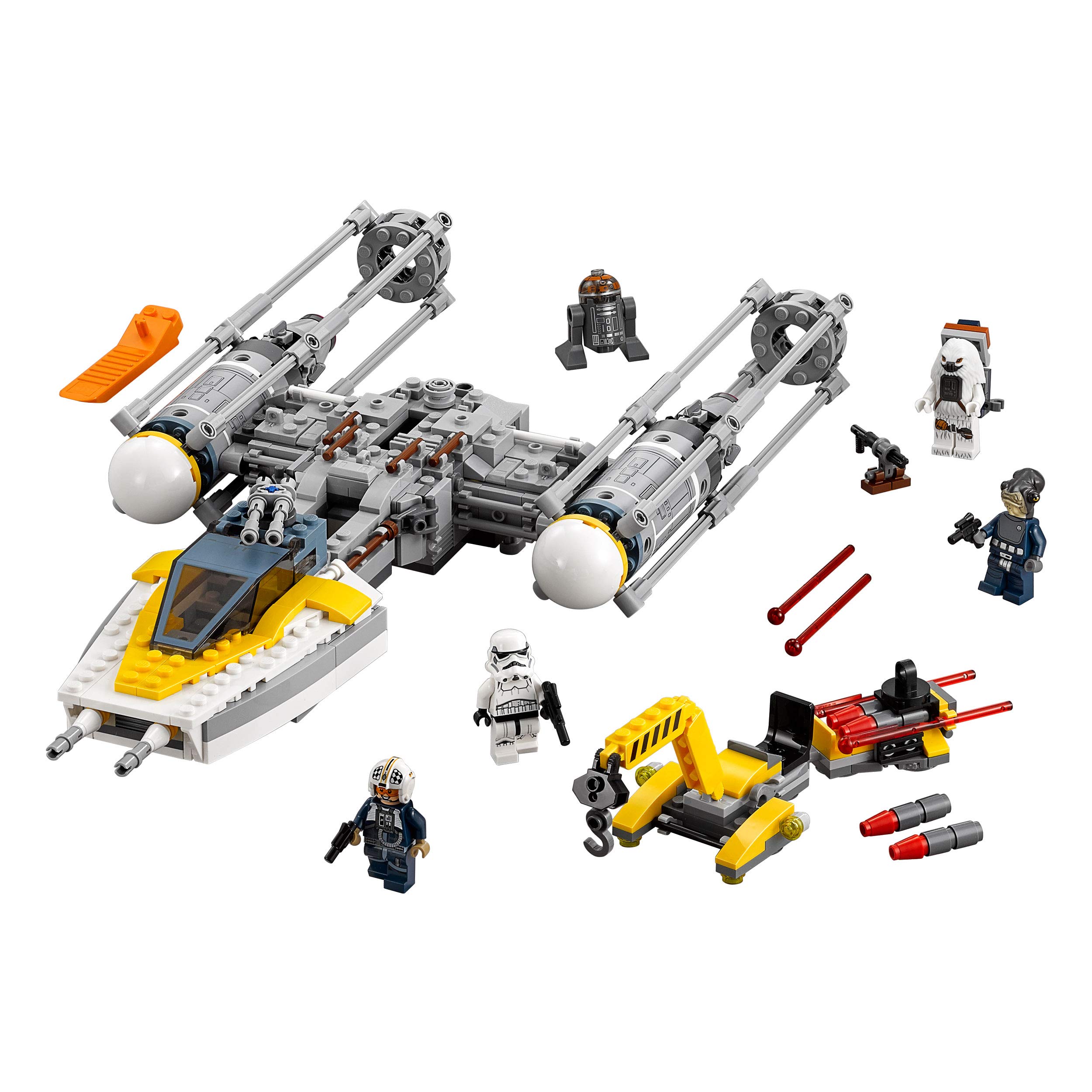 LEGO Star Wars Y-Wing Starfighter Building Kit (75172) - Buildable Spaceship Toy for Kids & Adults, Perfect for Star Wars Fans & Collectors - Great for Playtime, Display & Gift Giving
