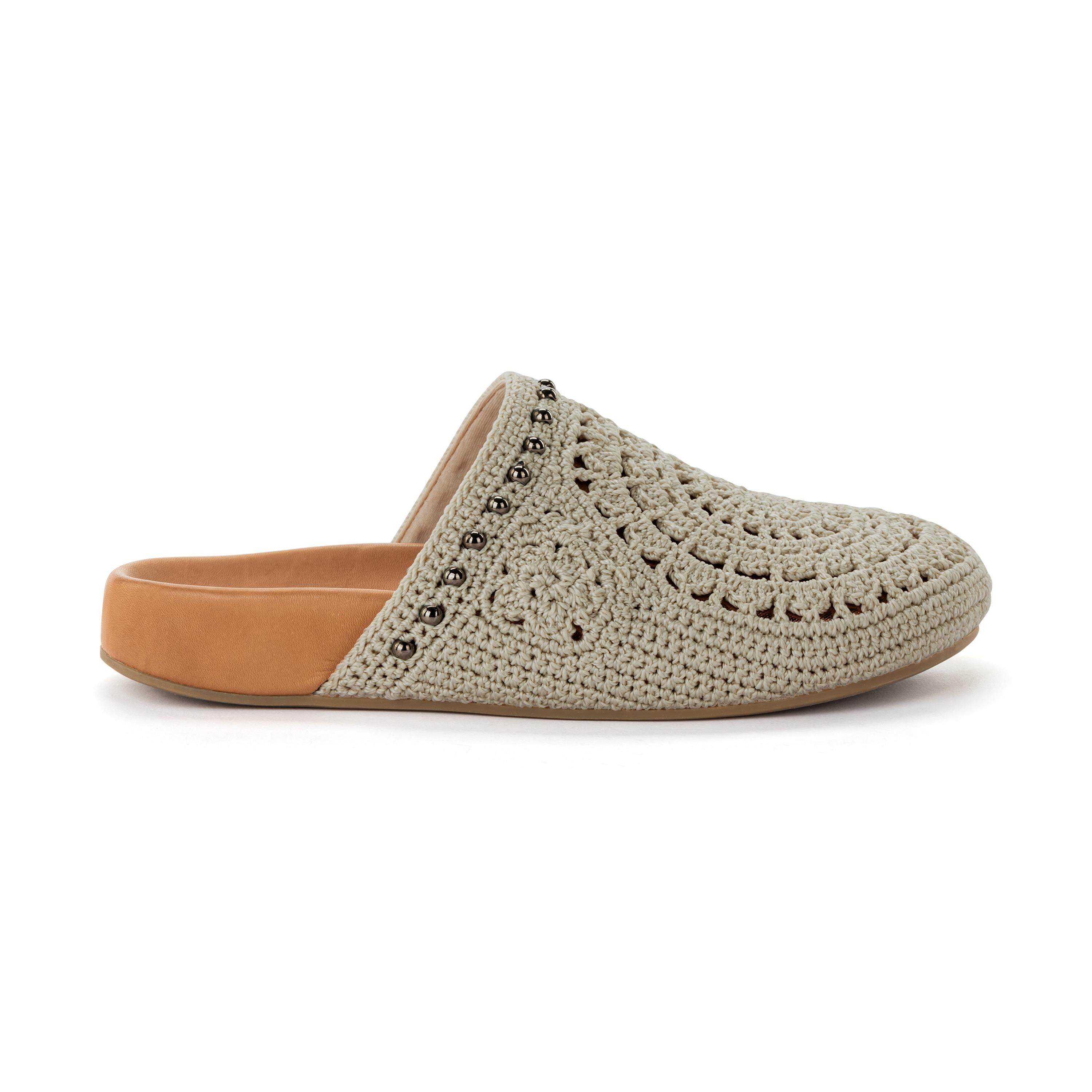 Bolinas Crochet Clogs for Women - Comfortable Handmade Summer Slide Sandals with Arch Support - Perfect for Beach, Pool, and Casual Outings