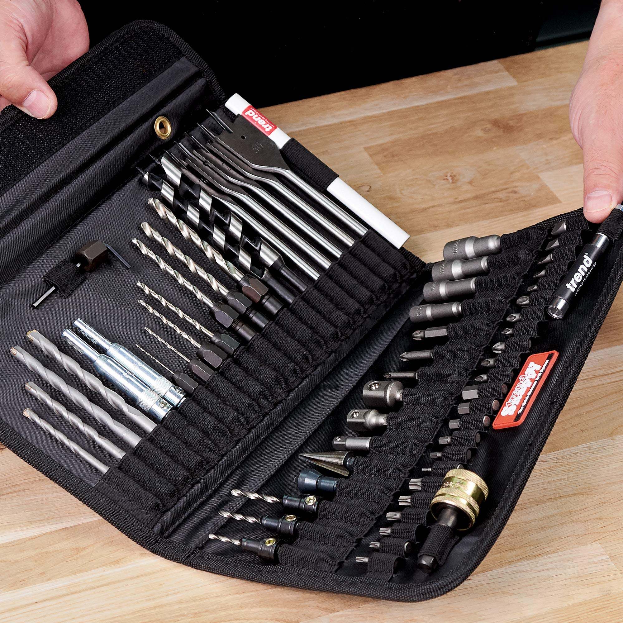 60-Piece Trend Snappy Complete Drill Bit and Tool Set - Quick Release Drilling & Screwing Tools for DIY, Home Improvement & Professional Use - Perfect for Woodworking, Metalworking & Construction Projects
