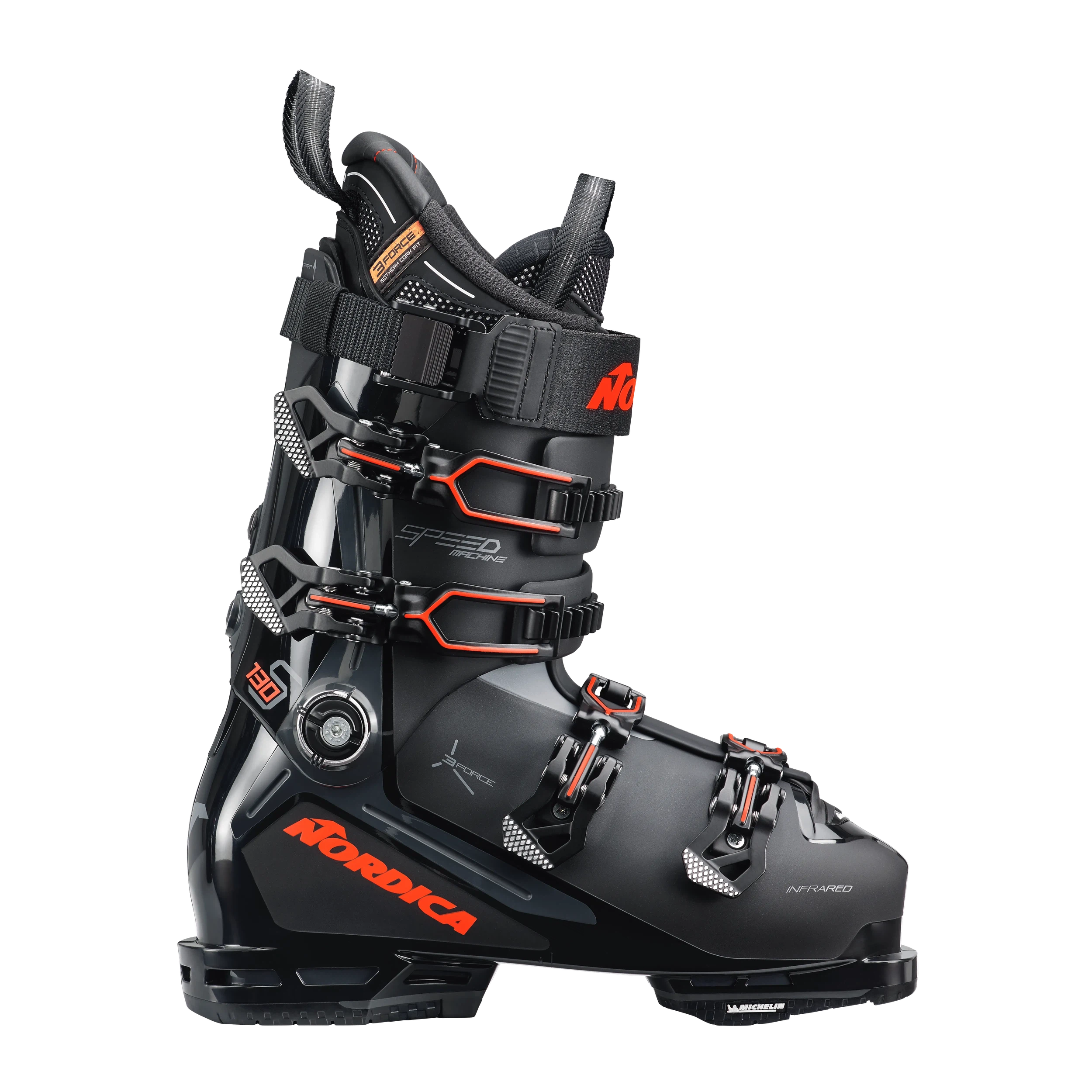 Nordica Speedmachine 3 130 S Ski Boots 2025 - High-Performance Alpine Ski Boots for Men & Women - Perfect for Downhill Racing & Freeride Skiing