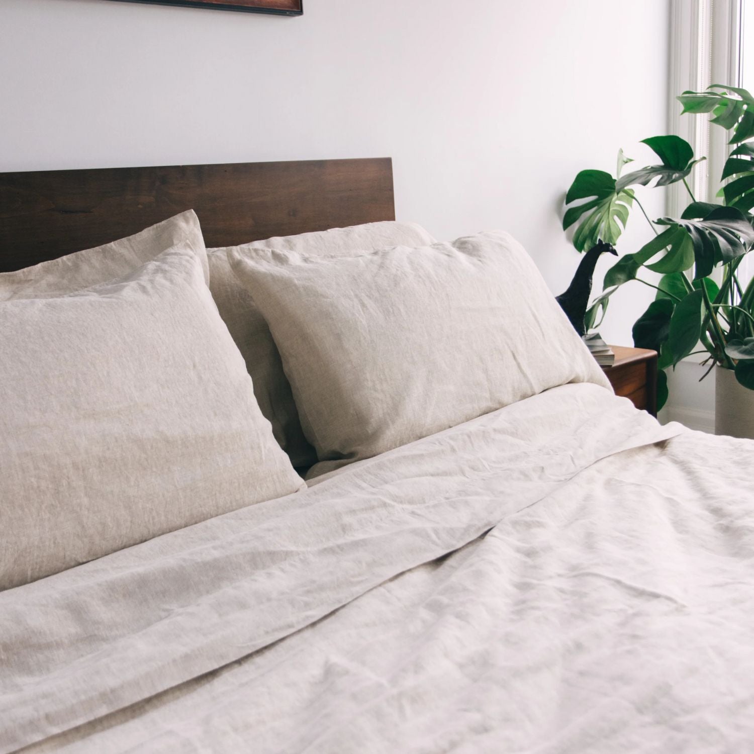 Timmins 100% Natural Linen Pillowcase Set of 2 - Breathable & Hypoallergenic Bedding for Side Sleepers & Hot Sleepers | Perfect for Master Bedroom, Guest Room & Airbnb