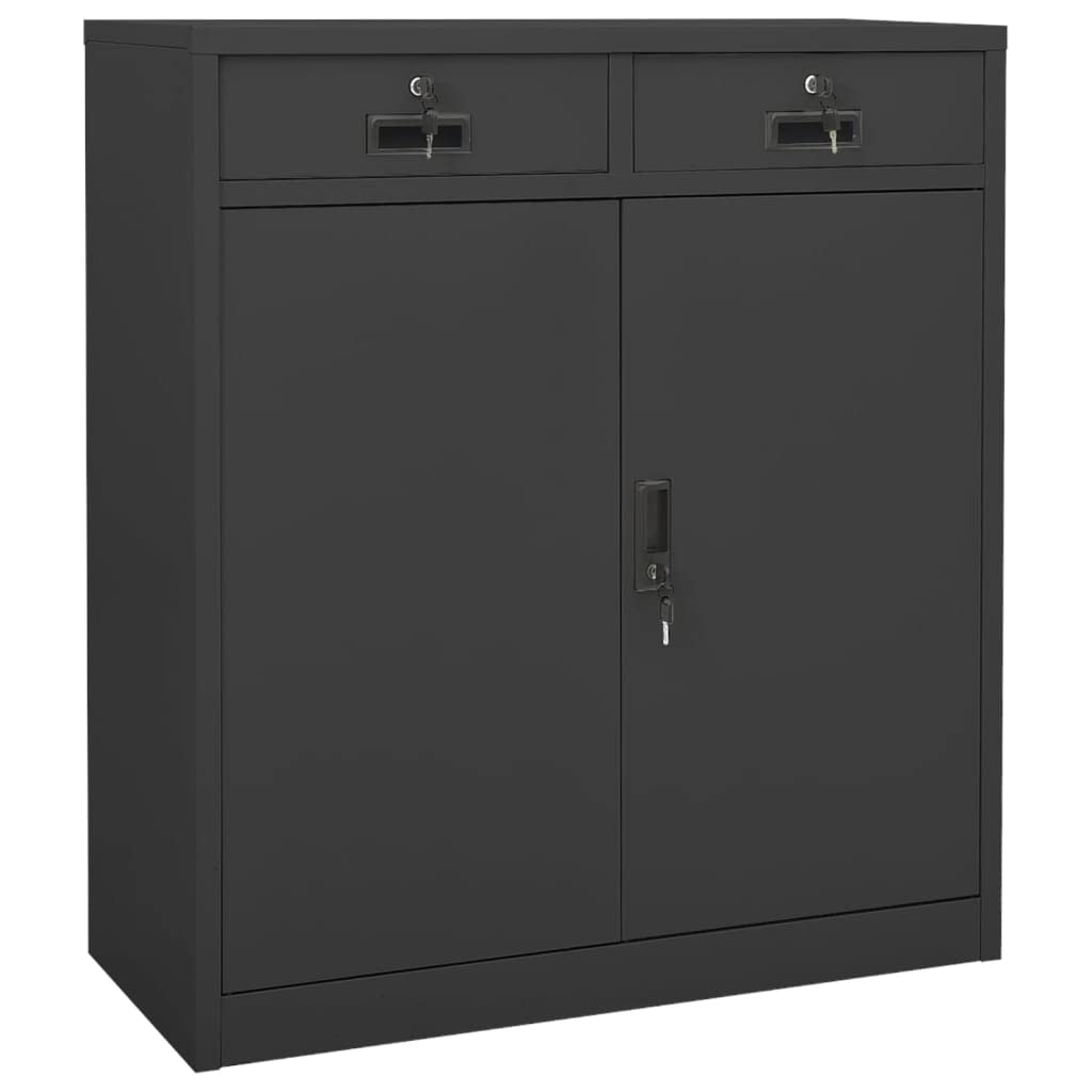 Space Saving Steel Storage Cabinet with Lock - 35.4