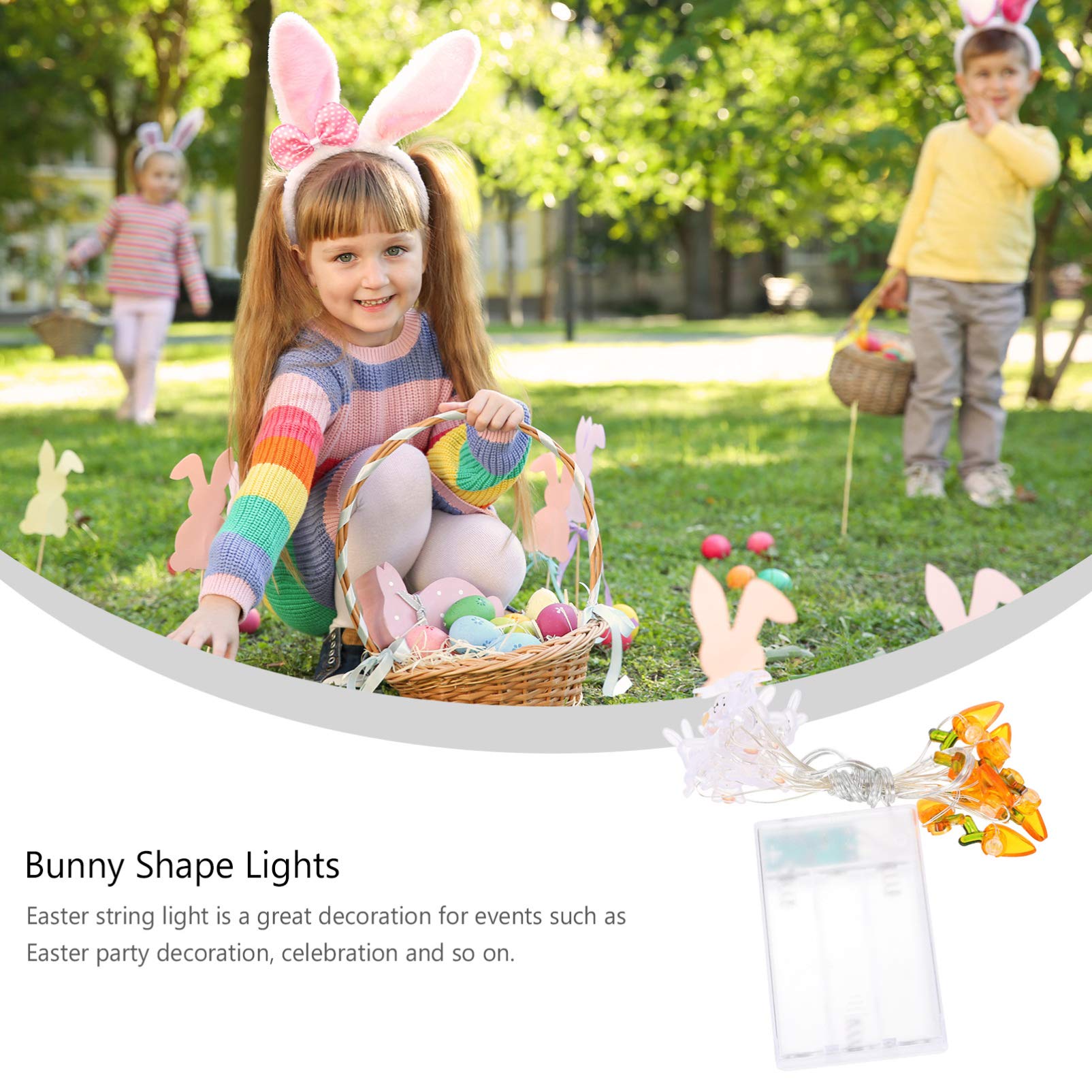 Uonlytech Copper Wire LED Rabbit Shaped Lamp - Carrot Night Light for Bedroom, Kids Room, Party Decor & Gift Idea | Dimmable Ambient Lighting for Nursery, Living Room & Special Events