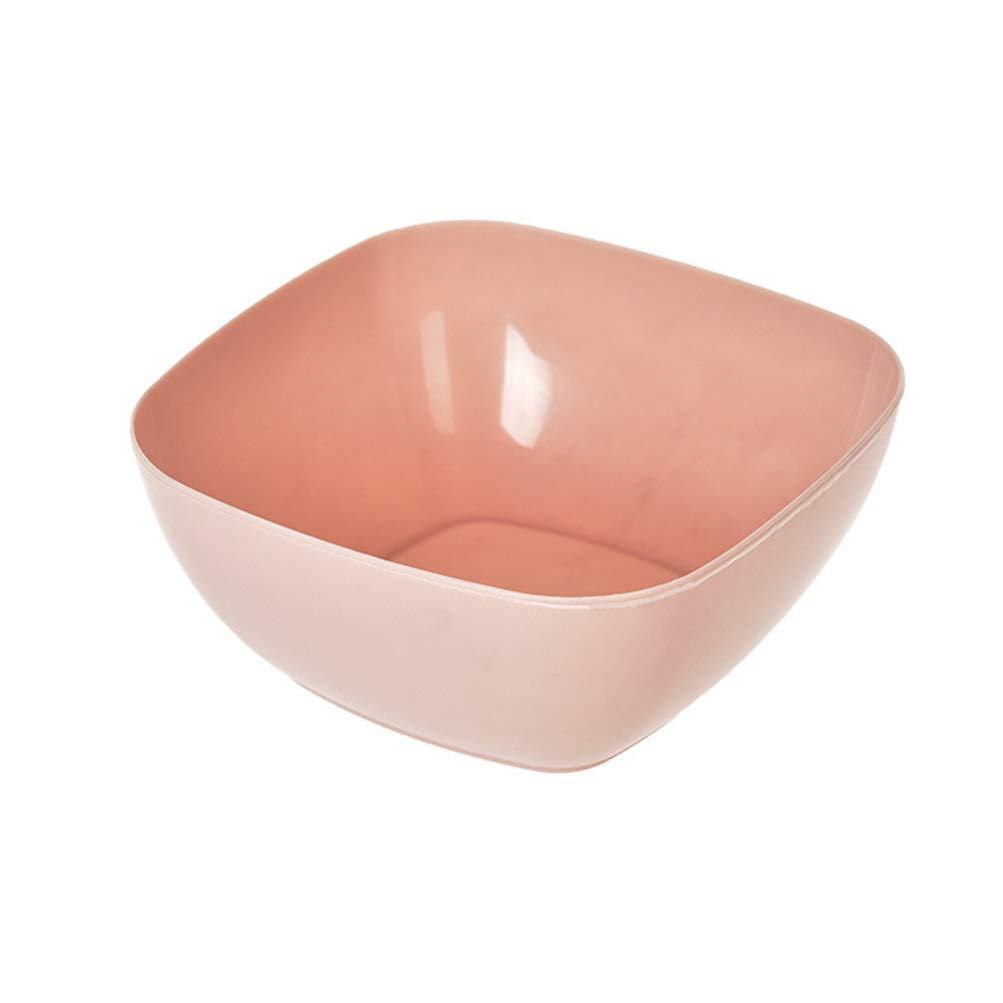 YARNOW 3-Piece Plastic Snack Serving Tray Set - Sweet Serving Platter Bowls for Snacks, Condiments, Cereal, Salad (Pink) - Perfect for Parties, Picnics, and Home Dining