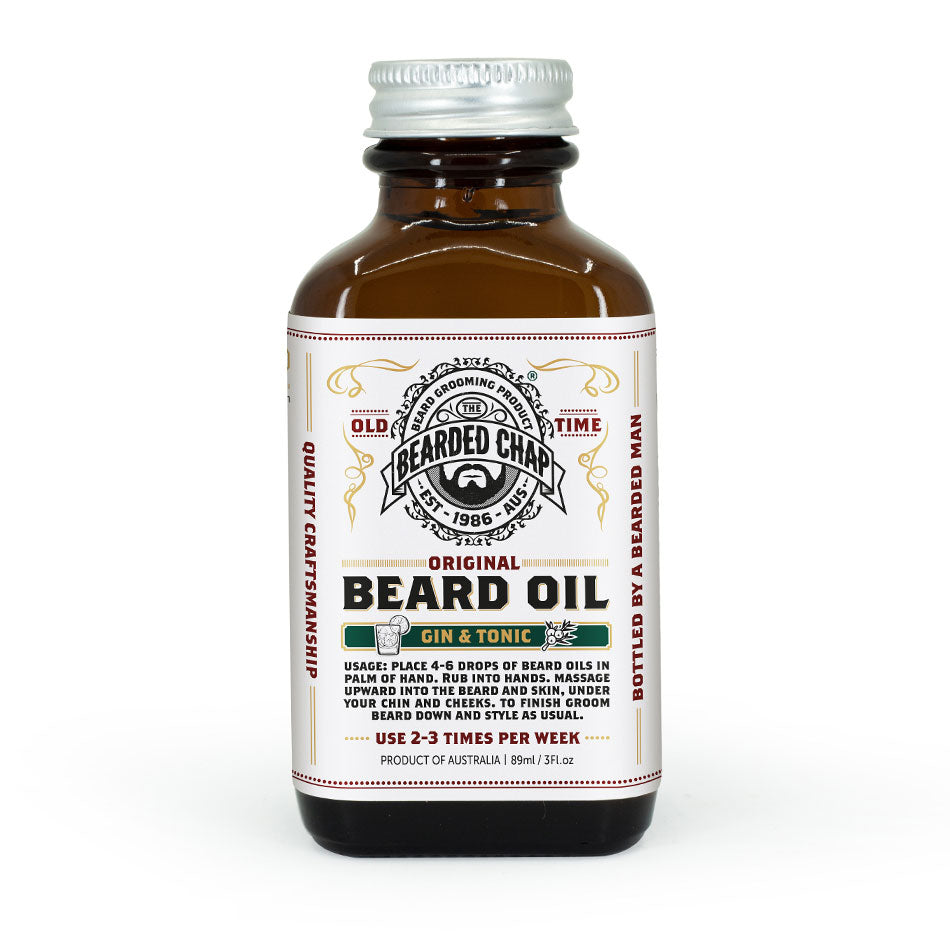Premium Gin & Tonic Scented Beard Oil for Men - Natural Conditioning & Grooming - Perfect for Daily Use & Special Occasions