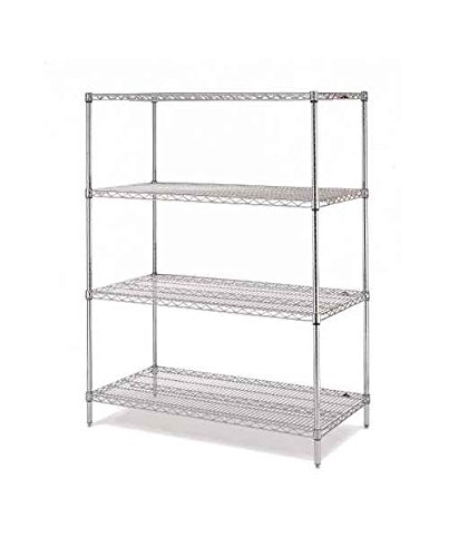 Olympic J1424-54C Chrome Storage Cabinet - Heavy Duty Metal Shelving Unit for Garage, Workshop & Home Organization