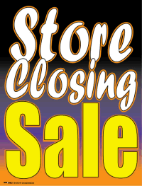 Store Closing Sale Vinyl Window Sign - Durable & Weatherproof for Retail Businesses, Clearance Events & Going Out of Business Sales