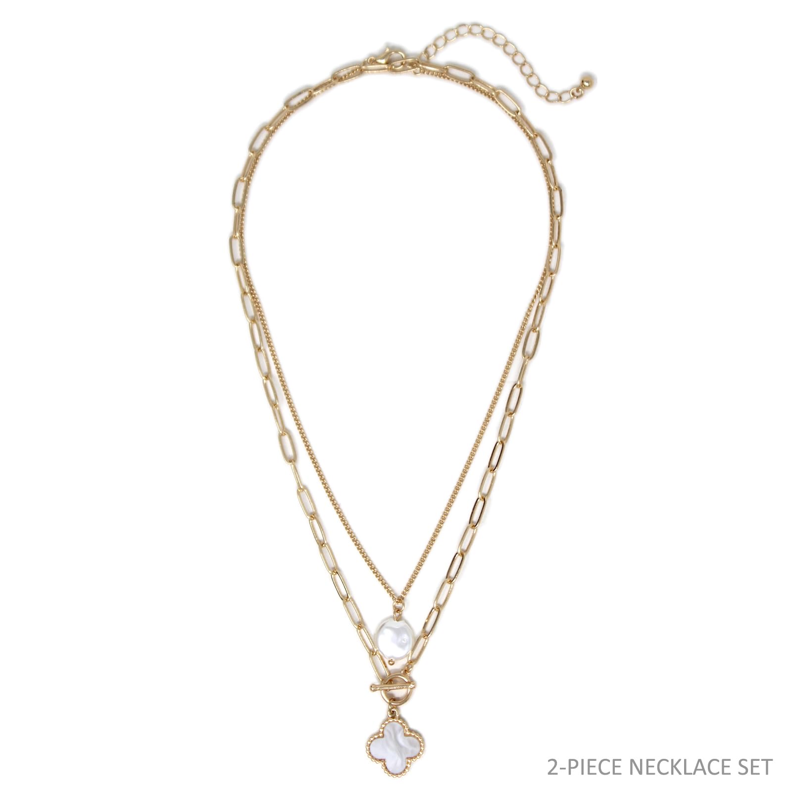 POMINA Chunky Coin Fashion Gold Necklace for Women - Trendy Statement Toggle Necklace with Antique Gold Coin Pendant & Thick Link Chain - Perfect for Layering, Everyday Wear, and Special Occasions