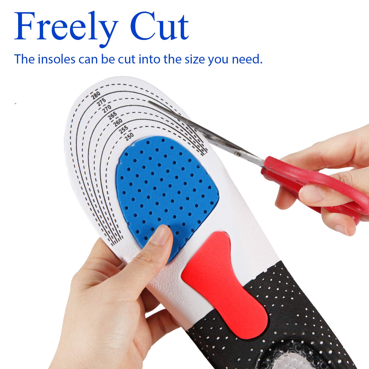 **Orthotic Shoe Insoles for Men & Women - Plantar Fasciitis Relief, Shock Absorbing & Anti-Fatigue Arch Support for Walking, Running & Sports - Perfect for Work, Travel & Daily Comfort**