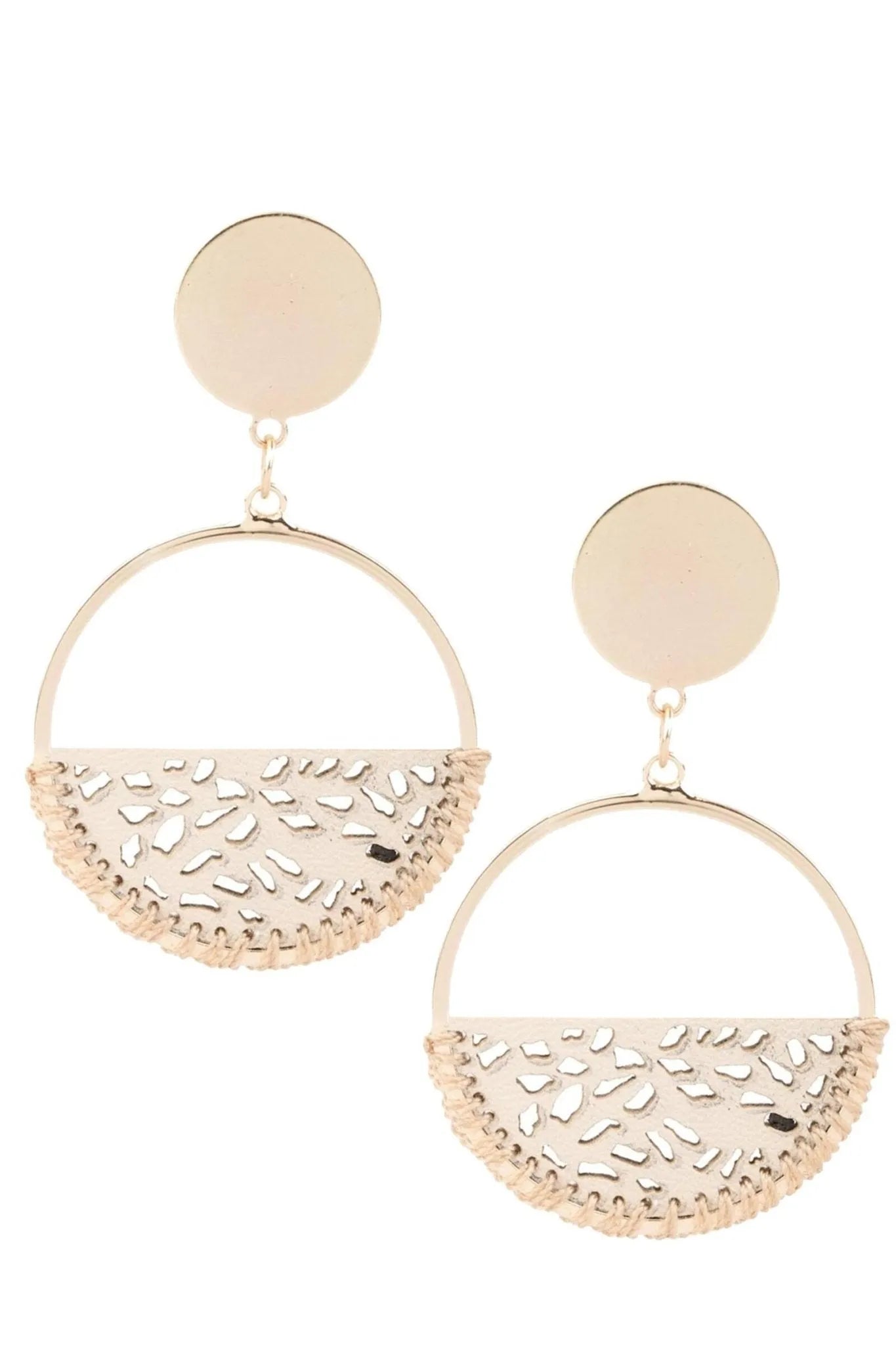 Sweet Caroline Earrings - Elegant Dangle Earrings for Women, Gold Plated Hoop Earrings, Perfect for Parties, Weddings & Everyday Wear