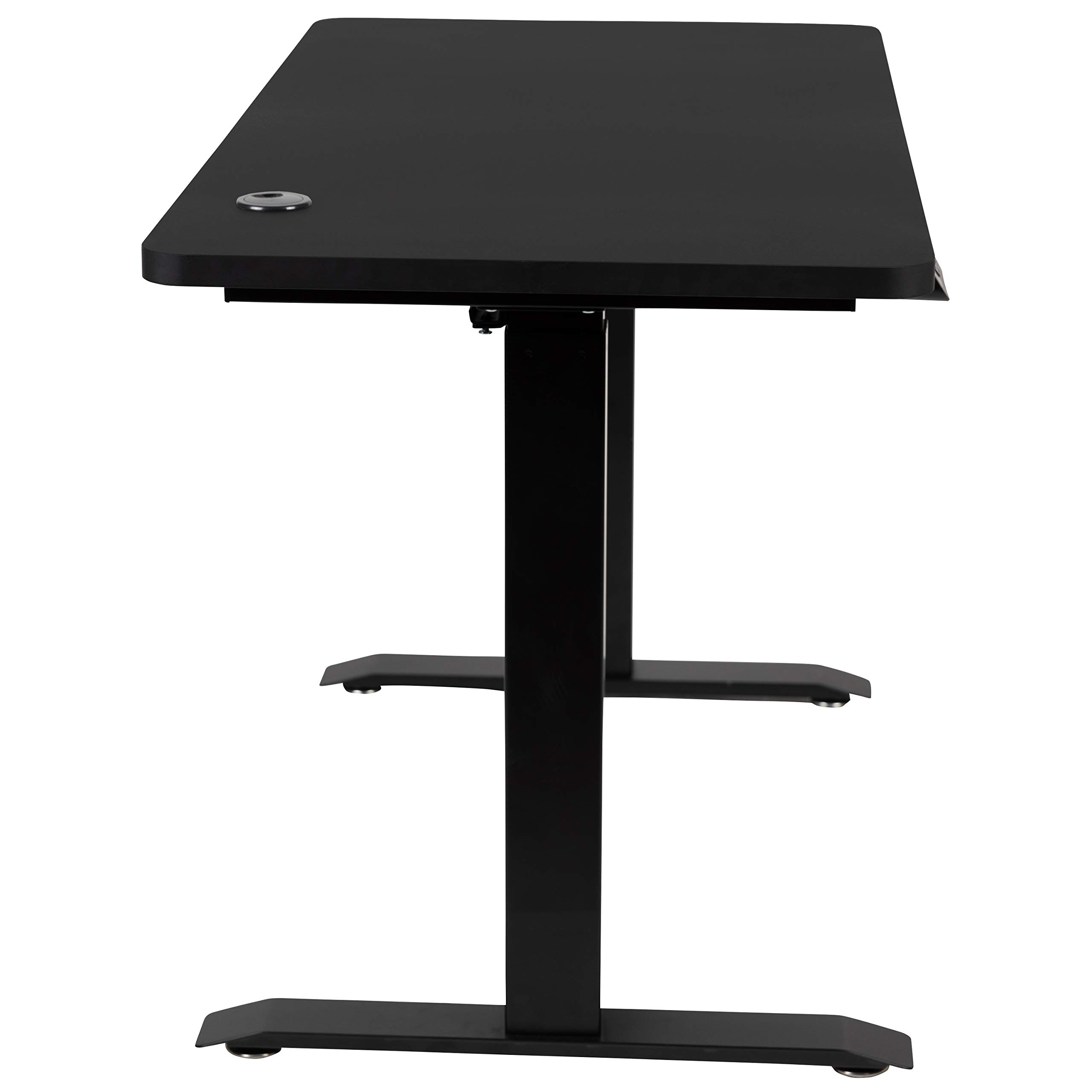 Electric Height Adjustable Standing Desk 48x24 Inches - Black Ergonomic Office Desk with Memory Presets - Perfect for Home Office, Gaming & Workspace Setup