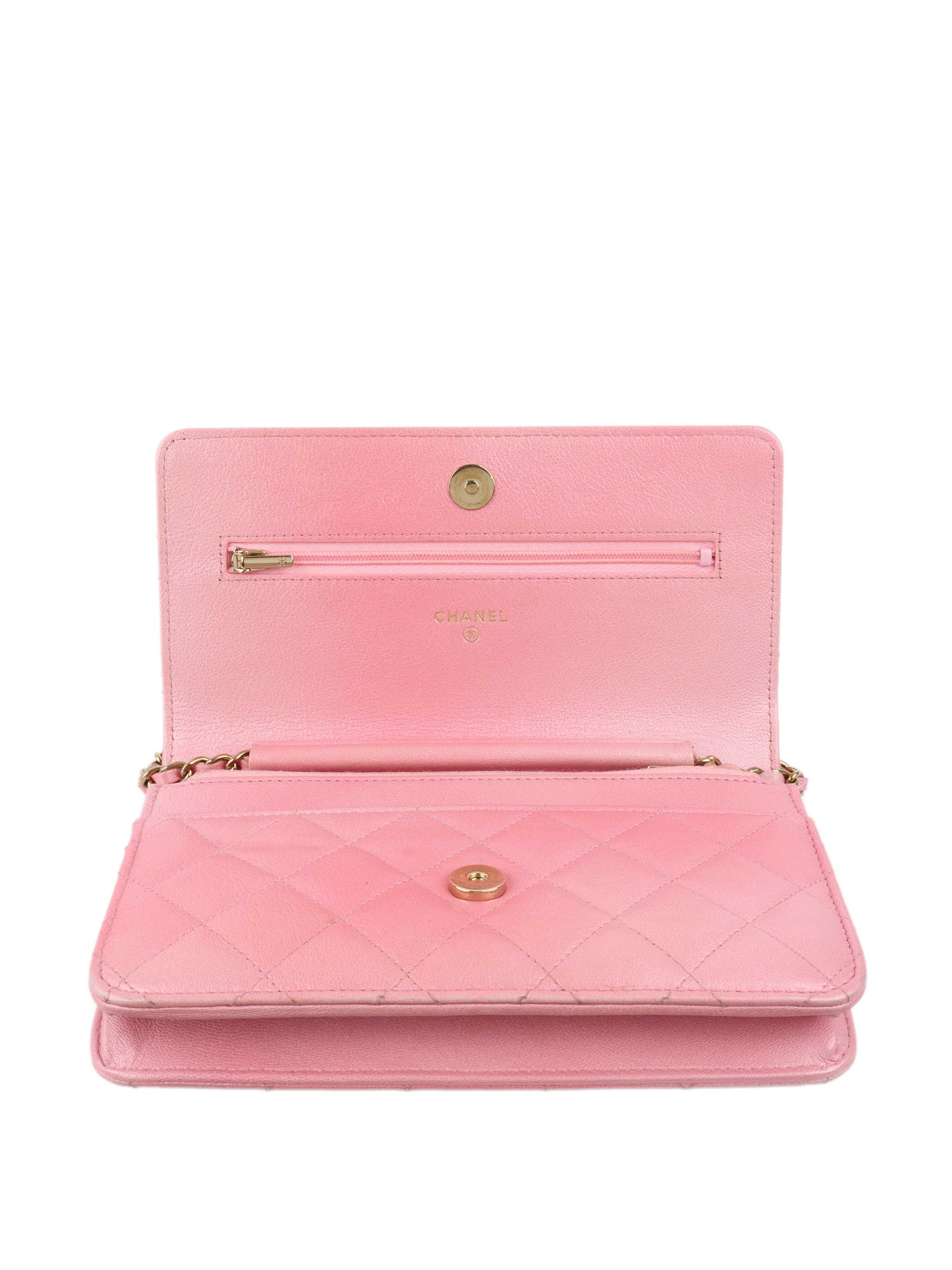 Chanel Light Pink Wallet on Chain - Stylish Crossbody Bag for Women | Perfect for Parties, Dates & Everyday Use