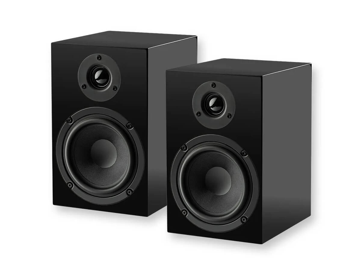 Pro Ject Speaker Box 5 E (Pair) - High-Quality Bookshelf Speakers for Home Audio, Music & Movies | Perfect for Living Room, Bedroom & Home Theater Setup
