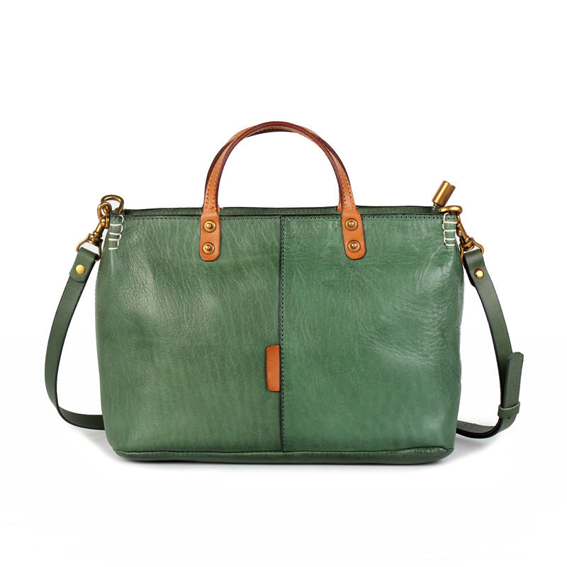Handmade Italian Leather Work Handbag for Women - Elegant & Durable Professional Office Bag, Business Tote, Travel & Everyday Use