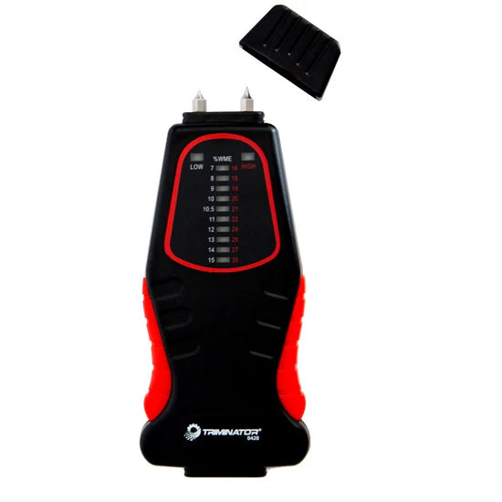 Triminator Moisture Meter - Accurate Wood & Soil Moisture Tester for Gardening, Farming & Woodworking | Digital Hygrometer for Plants, Firewood & Construction Materials