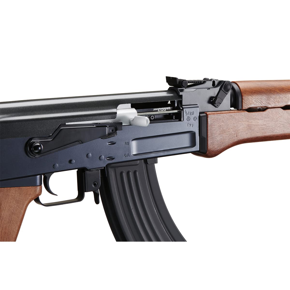 Lancer Tactical Gen 2 Full Metal AK-47 Airsoft AEG Rifle with Battery & Charger - 400 FPS High Power Electric Airsoft Gun - Wood Stock for Outdoor Airsoft Battles & Tactical Training (LT-728-G2)