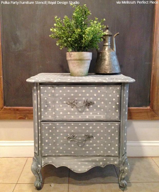 Polka Dot Party Furniture Stencil - DIY Home Decor & Craft Painting Template for Tables, Chairs & Wooden Surfaces | Perfect for Birthday, Wedding & Baby Shower Decorations