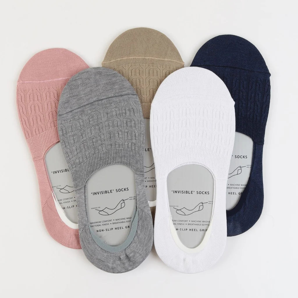 Invisible Socks for Women - Soft Mercerized Cotton No-Show Socks - Perfect for Sneakers, Loafers & Everyday Wear