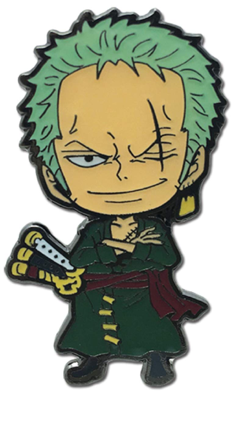 One Piece Fish-Man Island Zoro Anime Enamel Pin - Collectible Badge for Cosplay, Backpacks & Anime Merch Fans