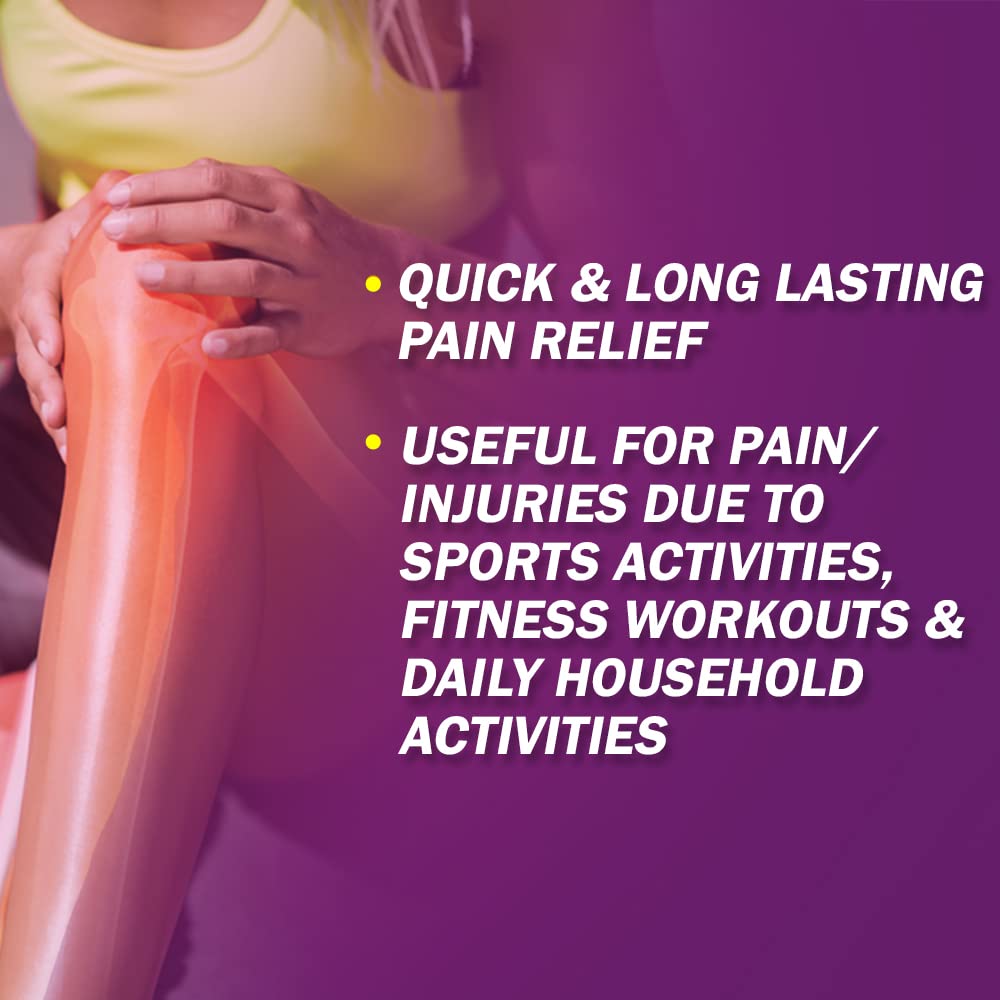 Moov Fast Pain Relief Spray - 80g (Pack of 3) | Natural Ayurvedic Formula for Back Pain, Muscle Pain, Joint & Knee Pain Relief | Sports Injury Recovery Spray for Athletes & Gym Enthusiasts | Perfect for Post-Workout Recovery & Chronic Pain Management