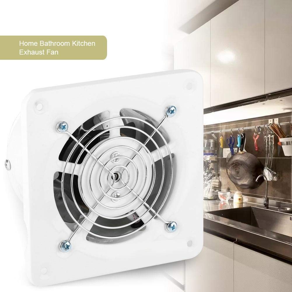Fdit Wall Mount & Ceiling Exhaust Fan - Powerful Built-in Ventilation Fan for Bathroom, Kitchen, Home Use | Quiet Air Extractor for Odor Removal & Humidity Control