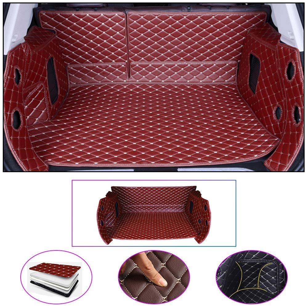 Custom Fit All-Weather Cargo Liner Mat for Cadillac Escalade 7-Seater (2007-2010) | Odorless Trunk Tray Set with Extended Coverage | Perfect for Road Trips, Grocery Hauling & Pet Transport