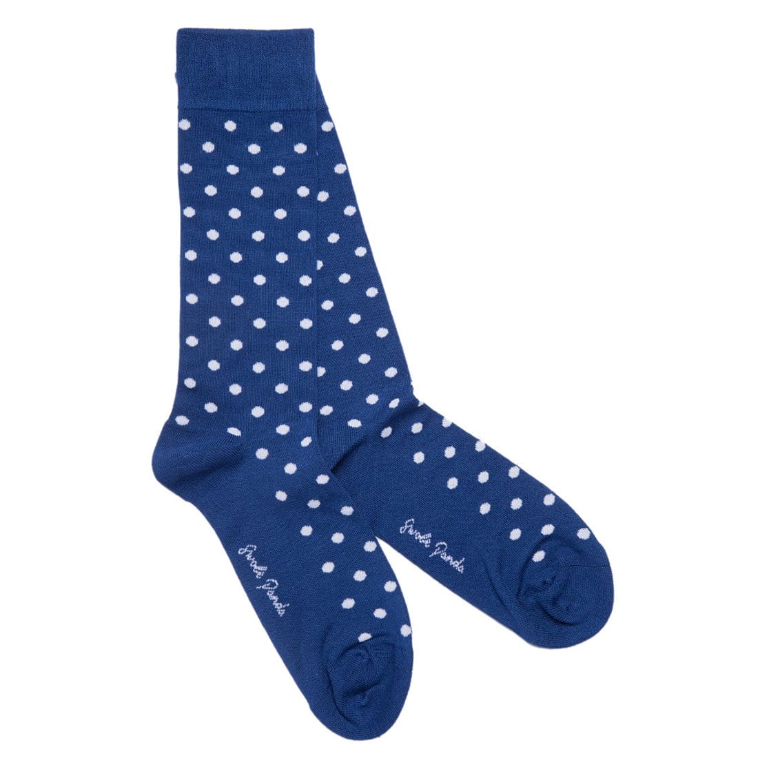 Blue Polka Dot Bamboo Socks for Women - Soft Breathable Ankle Socks - Cute Casual & Work Socks for Everyday Comfort