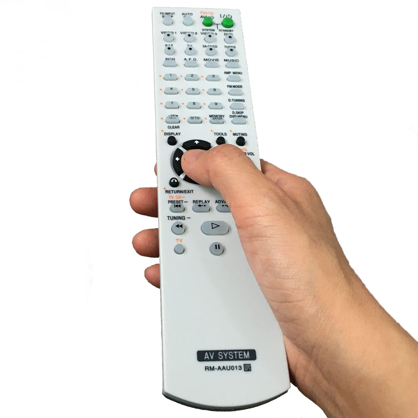 Universal Replacement Remote Controller RM-AAU013 Compatible for Sony AV Receiver Models RM-AAP013 STR-K1500 HT-DDW685 HT-DDW790 E15 STR-DG500 STR-DH100 STR-DH500 - Perfect for Home Theater & Audio System Control