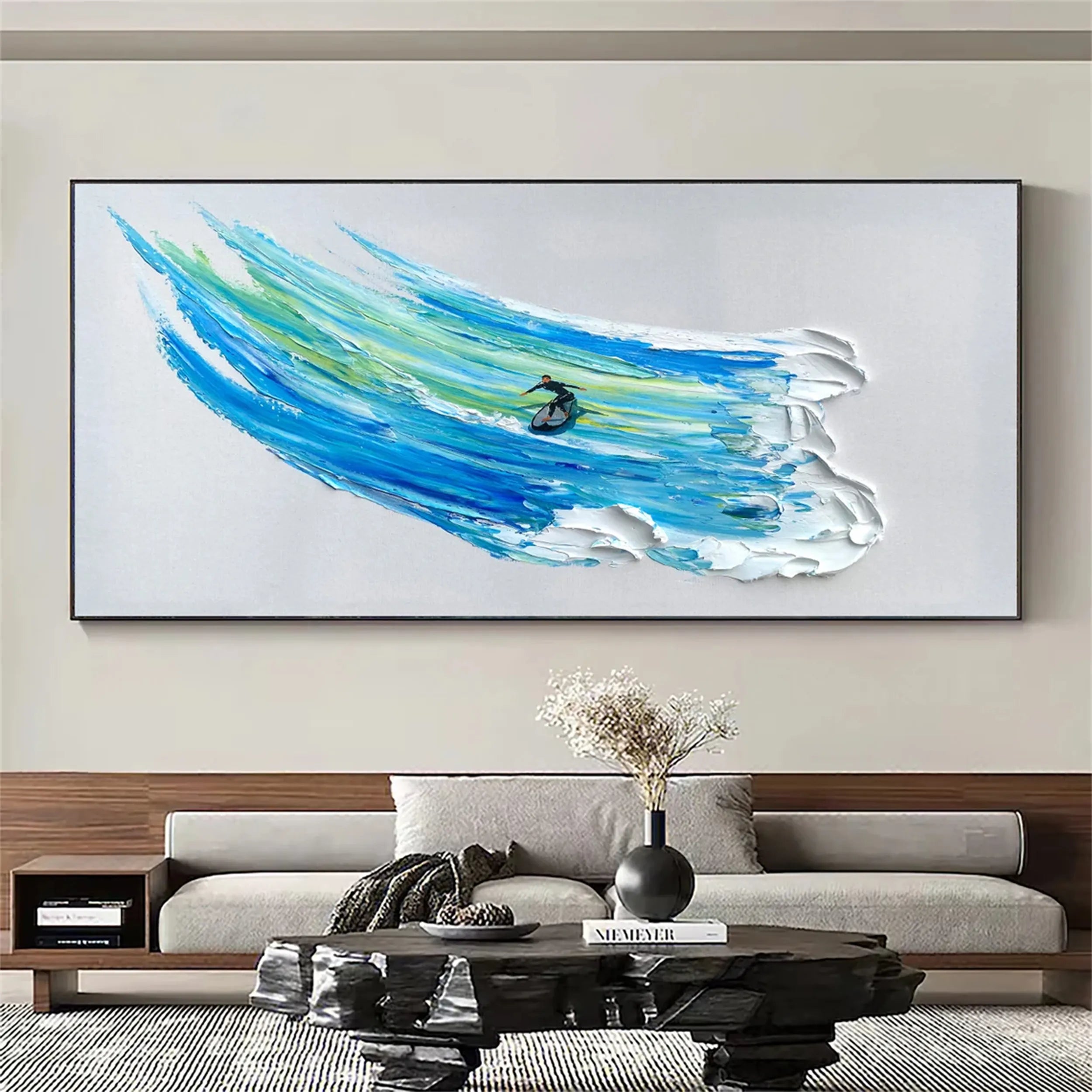 Ocean and Sky Painting #OS126 - Stunning Coastal Wall Art for Living Room, Bedroom & Office Decor
