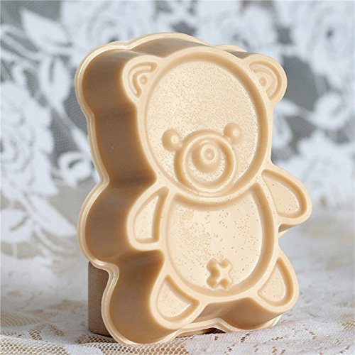 Allforhome Cute Bear Silicone Baking Molds - Oven Safe Ice Cream, Cake, Candy & Chocolate Molds for DIY Desserts, Handmade Soap Making - Perfect for Birthday Parties, Home Baking & Gift Making