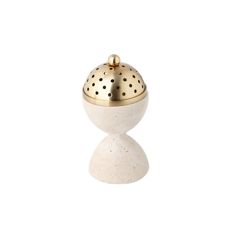 Ethereal Stone Incense Burner - Handmade Aromatherapy Diffuser for Meditation, Yoga & Home Decor | Natural Soapstone Essential Oil Warmer for Relaxation & Spiritual Healing