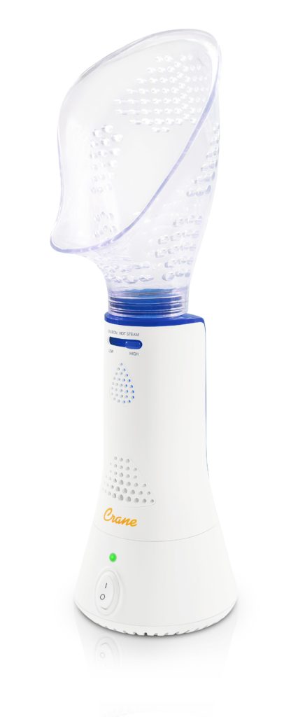 Crane Steam Inhaler for Adults & Kids - Corded Electric Vaporizer for Congestion Relief - Perfect for Cold, Flu & Sinus Relief at Home