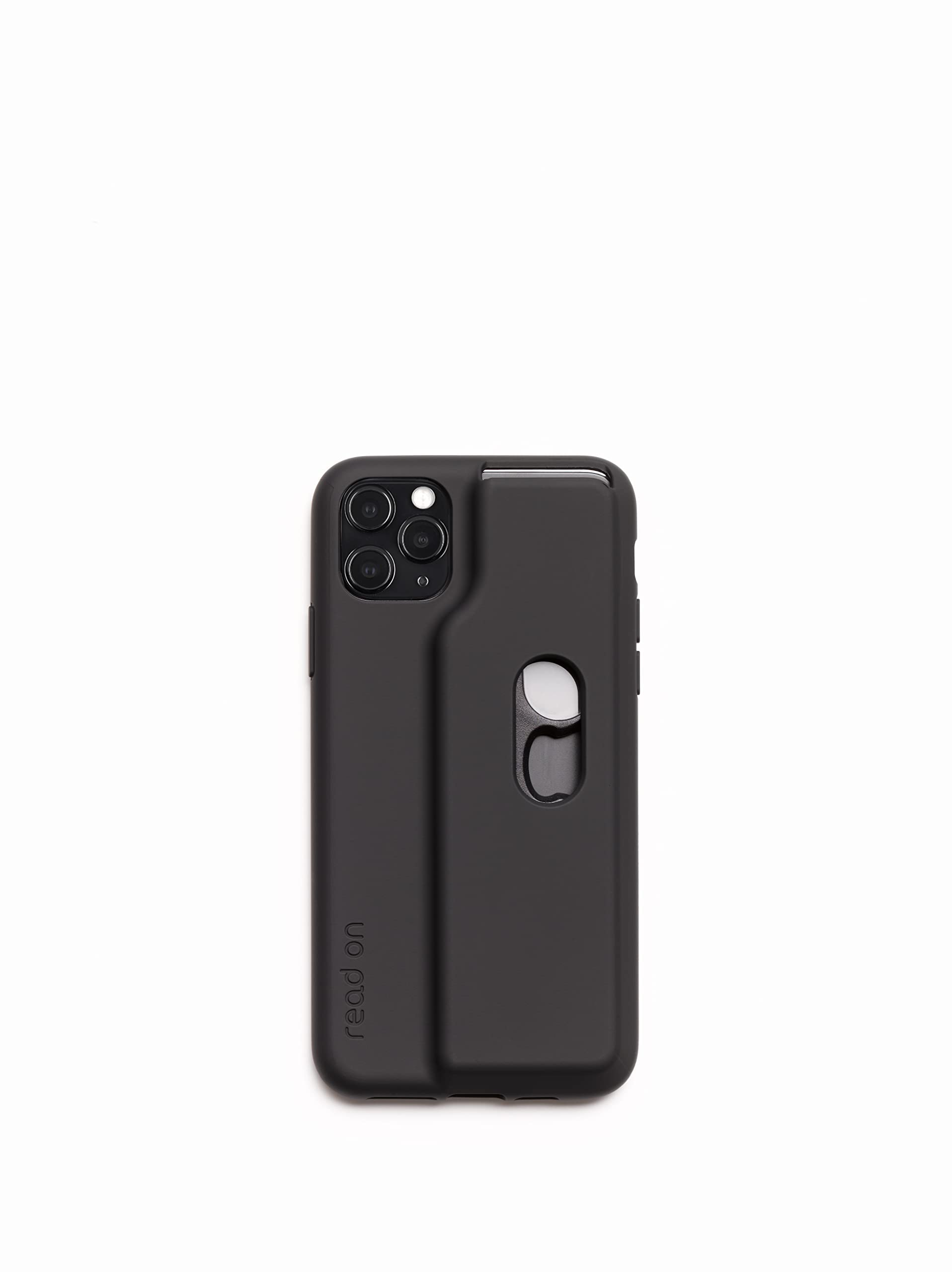 Readon iPhone 11 Pro Max Case with Built-in Reading Glasses - Protective Phone Cover with Magnifier for Reading, Perfect for Seniors & Book Lovers (Use Cases: Reading Books, Menus, Small Print in Daily Life)