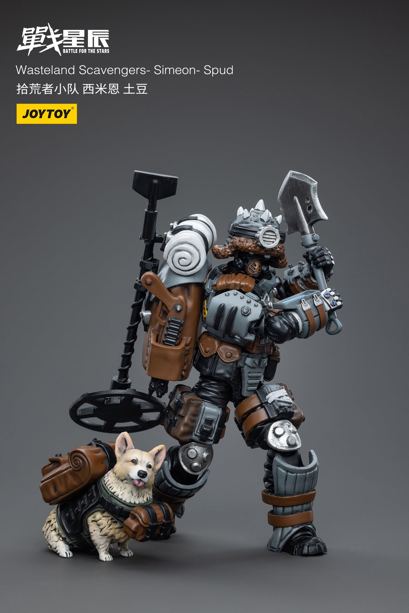 1/18 JOYTOY 3.75 Inch Wasteland Scavengers Action Figure Set (3PCS) - Post-Apocalyptic Collectible Toys for Display, Photography & Role Play