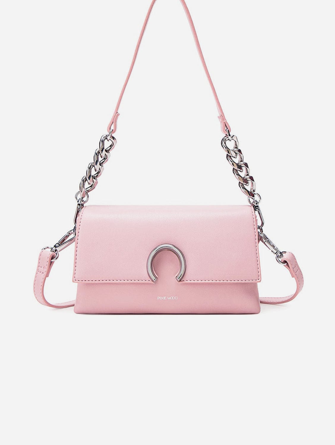 Ruth Vegan Leather Small Crossbody Bag for Women | Light Pink | Stylish & Eco-Friendly Purse for Everyday Use, Work & Travel