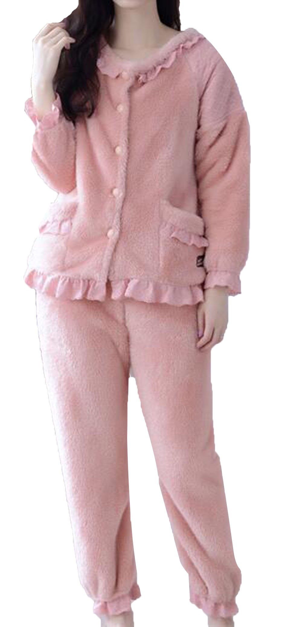 Premium Women's Winter Flannel Pajama Set - Soft Long Sleeve Sleepwear & Loungewear for Cozy Nights at Home - Perfect for Christmas, Bedtime & Relaxation